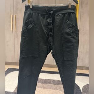 Black Joggers with Drawstring Waist